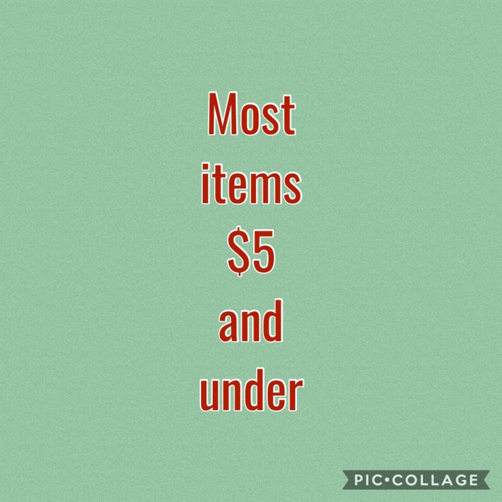 Most items 5$ and 3$